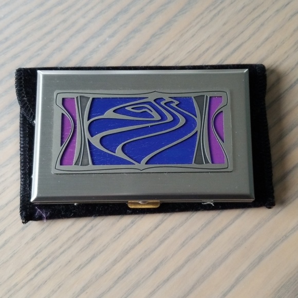 NWT Kyle McKeown Design Metal Card Case - Picture 2 of 7